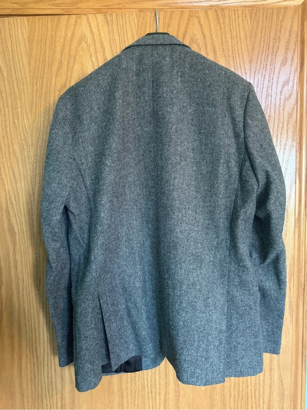 J.Crew Ludlow Gray Herringbone Wool Blazer 44R Slim